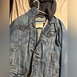 Hollister hooded jean jacket